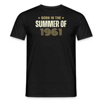 Vintage 1961 Vintage 1961 Birthday Gift - Men's T-Shirt - black - Front - AI Model Male 178 light (178cm)