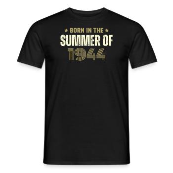 Jahrgang 1944 Jahrgang 1944 Geburtstagsgeschenk - Männer T-Shirt - Schwarz - Vorne - AI Model Male 178 light (178cm)