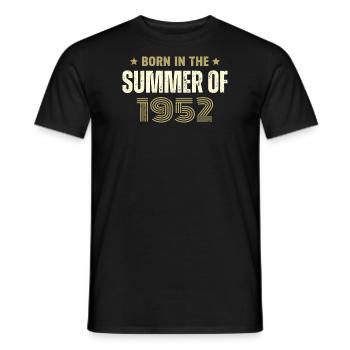 Vintage 1952 Vintage 1952 Birthday Gift - Men's T-Shirt - black - Front - AI Model Male 178 light (178cm)