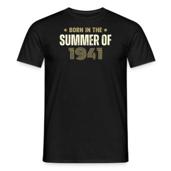 Jahrgang 1941 Jahrgang 1941 Geburtstagsgeschenk - Männer T-Shirt - Schwarz - Vorne - AI Model Male 178 light (178cm)