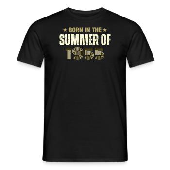 Vintage 1955 Vintage 1955 Birthday Gift - Men's T-Shirt - black - Front - AI Model Male 178 light (178cm)