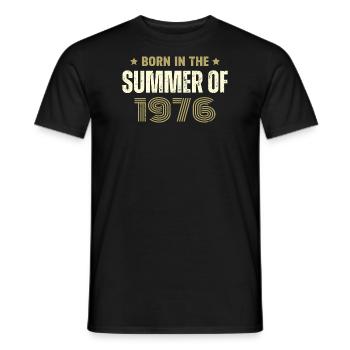 Vintage 1976 Vintage 1976 Birthday Gift - Men's T-Shirt - black - Front - AI Model Male 178 light (178cm)