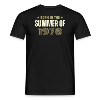 Jahrgang 1978 Jahrgang 1978 Geburtstagsgeschenk - Männer T-Shirt - Schwarz - Vorne - AI Model Male 178 light (178cm)