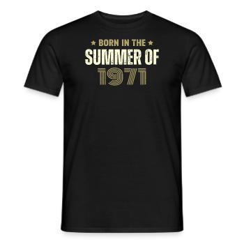 Jahrgang 1971 Jahrgang 1971 Geburtstagsgeschenk - Männer T-Shirt - Schwarz - Vorne - AI Model Male 178 light (178cm)