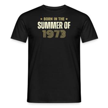 Jahrgang 1973 Jahrgang 1973 Geburtstagsgeschenk - Männer T-Shirt - Schwarz - Vorne - AI Model Male 178 light (178cm)