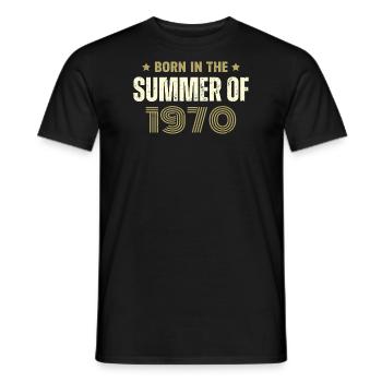 Vintage 1970er Vintage 1970er Jahre Geburtstagsgeschenk - Männer T-Shirt - Schwarz - Vorne - AI Model Male 178 light (178cm)