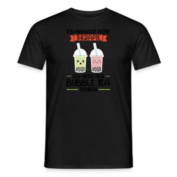 Bubble Tea Kawaii Boba Tea Geschenk - Männer T-Shirt - Schwarz - Vorne - AI Model Male 178 light (178cm)