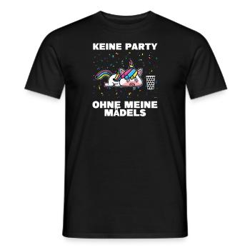Schorle Einhorn Weinschorle Geschenk - Männer T-Shirt - Schwarz - Vorne - AI Model Male 178 light (178cm)