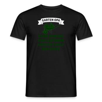 Garten Opa Pflanzen Gartenarbeit Geschenk - Männer T-Shirt - Schwarz - Vorne - AI Model Male 178 light (178cm)