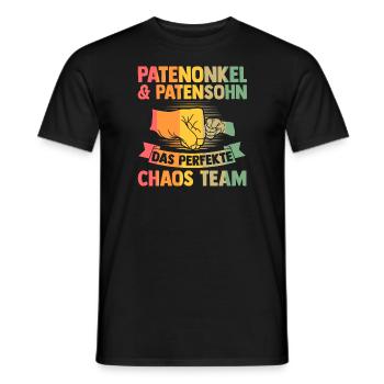 Papa & Stiefvater Familie Papa Geschenk - Männer T-Shirt - Schwarz - Vorne - AI Model Male 178 light (178cm)