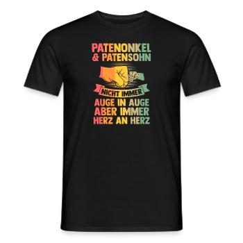 Papa 2025 Familie Vater 2025 Geschenk - Männer T-Shirt - Schwarz - Vorne - AI Model Male 178 light (178cm)