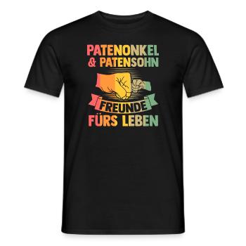 Patenonkel Patentochter Pate Geschenk - Männer T-Shirt - Schwarz - Vorne - AI Model Male 178 light (178cm)