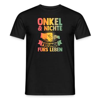Stiefvater Stieftochter Bonus Papa Geschenk - Männer T-Shirt - Schwarz - Vorne - AI Model Male 178 light (178cm)