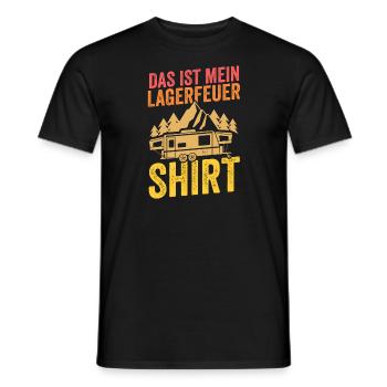 Camping Camper Wohnwagen Geschenk - Männer T-Shirt - Schwarz - Vorne - AI Model Male 178 light (178cm)