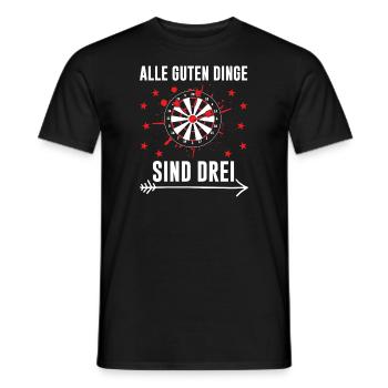 Darts Darten Darter Geschenk - Männer T-Shirt - Schwarz - Vorne - AI Model Male 178 light (178cm)