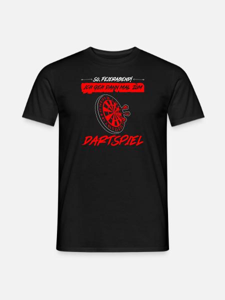 Darts Darten Darter Geschenk - Männer T-Shirt - Schwarz