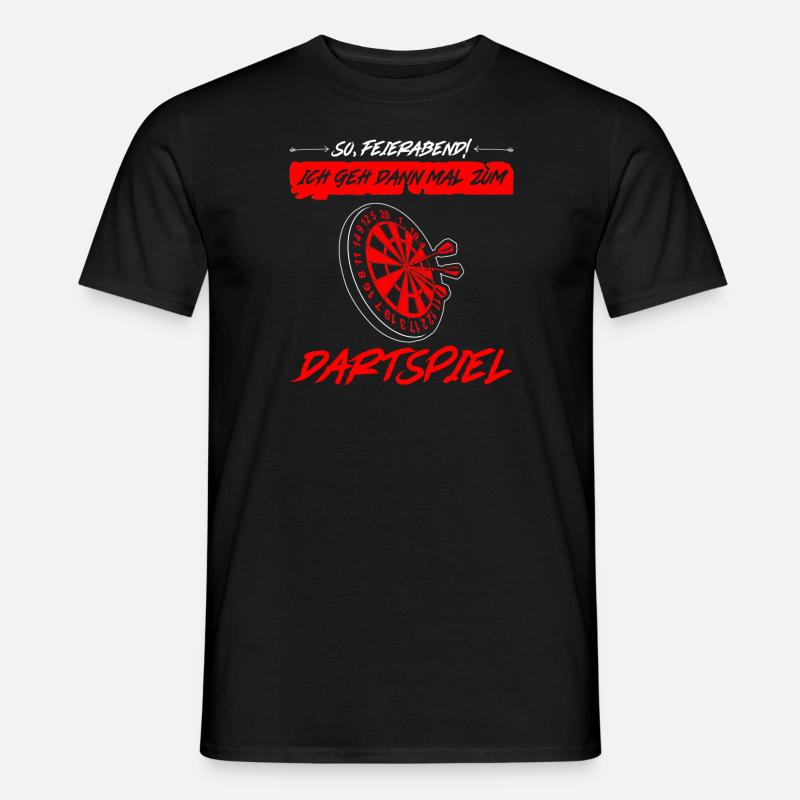 Darts Darten Darter Geschenk - Männer T-Shirt - Schwarz