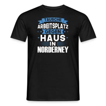 Nordeney Urlaub Norden Geschenk - Männer T-Shirt - Schwarz - Vorne - AI Model Male 178 light (178cm)