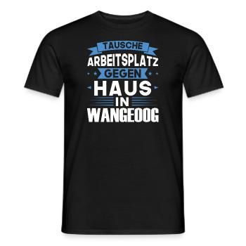Wangeoog Urlaub Norden Geschenk - Männer T-Shirt - Schwarz - Vorne - AI Model Male 178 light (178cm)