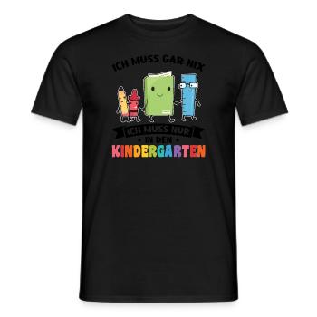 Kindergartenkind Kindergarten Kindergartenanfang G - Männer T-Shirt - Schwarz - Vorne - AI Model Male 178 light (178cm)