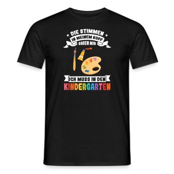 Kindergartenkind Kindergarten Kindergartenanfang G - Männer T-Shirt - Schwarz - Vorne - AI Model Male 178 light (178cm)