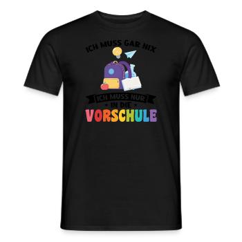 Kindergarten Vorschule Vorschulpädagoge Geschenk - Männer T-Shirt - Schwarz - Vorne - AI Model Male 178 light (178cm)