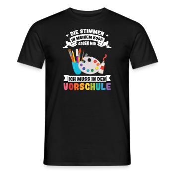 Kindergartenkind Kindergarten Kindergartenanfang G - Männer T-Shirt - Schwarz - Vorne - AI Model Male 178 light (178cm)