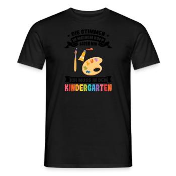 Kindergartenkind Kindergarten Kindergartenanfang G - Männer T-Shirt - Schwarz - Vorne - AI Model Male 178 light (178cm)