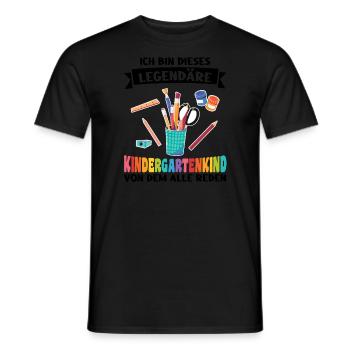 Kindergartenanfang Kindergarten Kindergartenkind G - Männer T-Shirt - Schwarz - Vorne - AI Model Male 178 light (178cm)