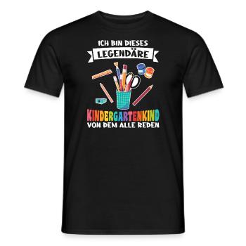 Kindergartenanfang Kindergarten Kindergartenkind G - Männer T-Shirt - Schwarz - Vorne - AI Model Male 178 light (178cm)