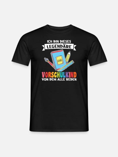 Kindergarten Vorschule Vorschulpädagoge Geschenk - Männer T-Shirt - Schwarz