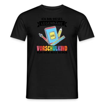 Kindergarten Vorschule Vorschulpädagoge Geschenk - Männer T-Shirt - Schwarz - Vorne - AI Model Male 178 light (178cm)