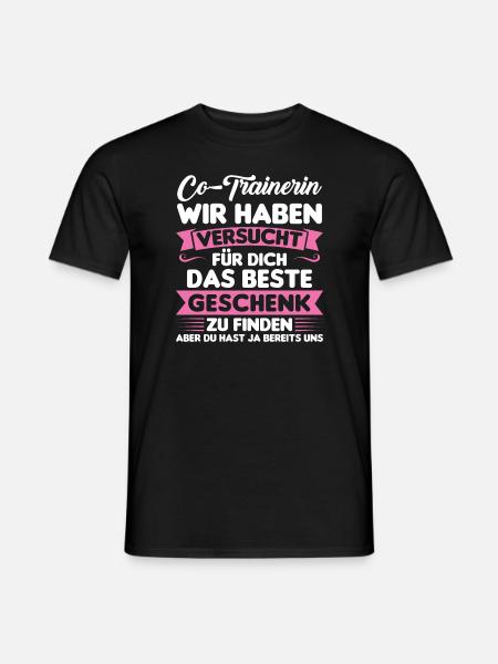Sport Trainer Trainerin Geschenk - Männer T-Shirt - Schwarz