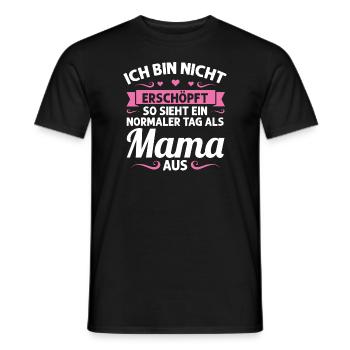 Mutter Mutter Tag Mama Geschenk - Männer T-Shirt - Schwarz - Vorne - AI Model Male 178 light (178cm)