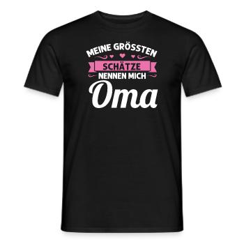 Oma Mutter Tag Omi Geschenk - Männer T-Shirt - Schwarz - Vorne - AI Model Male 178 light (178cm)