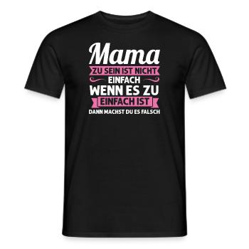 Mutter Mutter Tag Mama Geschenk - Männer T-Shirt - Schwarz - Vorne - AI Model Male 178 light (178cm)