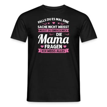 Mutter Mutter Tag Mama Geschenk - Männer T-Shirt - Schwarz - Vorne - AI Model Male 178 light (178cm)