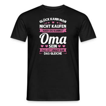 Oma Mutter Tag Omi Geschenk - Männer T-Shirt - Schwarz - Vorne - AI Model Male 178 light (178cm)