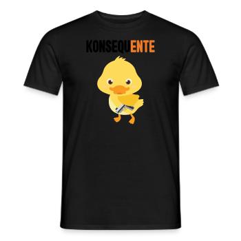 Lustig Ironie Ente Ente Sarkasmus Geschenk - Männer T-Shirt - Schwarz - Vorne - AI Model Male 178 light (178cm)