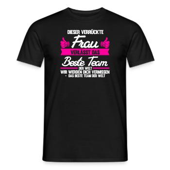 Abschied Kollegin Abschiedsparty Geschenk - Männer T-Shirt - Schwarz - Vorne - AI Model Male 178 light (178cm)