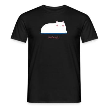 Purrrrfait Katze! Kawaii Ich bin perfekt - Männer T-Shirt - Schwarz - Vorne - AI Model Male 178 light (178cm)