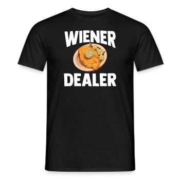 Schnitzel Wiener Schweineschnitzel Geschenk - Männer T-Shirt - Schwarz - Vorne - AI Model Male 178 light (178cm)