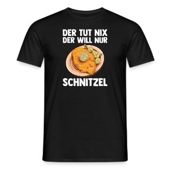 Schnitzel Wiener Wiener Geschenk - Männer T-Shirt - Schwarz - Vorne - AI Model Male 178 light (178cm)