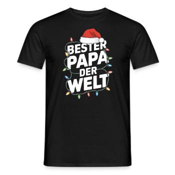 Für Papa zu Weihnachten - Männer T-Shirt - Schwarz - Vorne - AI Model Male 178 light (178cm)