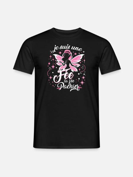 Je Suis Une Fée La Fée Pachier - T-shirt homme - noir