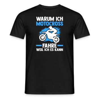 Motocross Biker Motocross-Fahrer Geschenk - Männer T-Shirt - Schwarz - Vorne - AI Model Male 178 light (178cm)