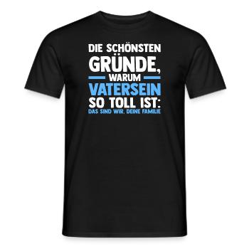 Papa Familie Papas Geschenk - Männer T-Shirt - Schwarz - Vorne - AI Model Male 178 light (178cm)