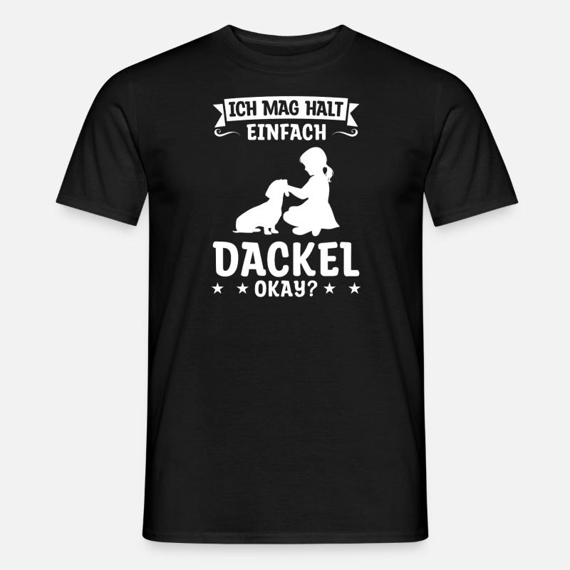 Dackel Hund Dackel Besitzer Geschenk - Männer T-Shirt - Schwarz