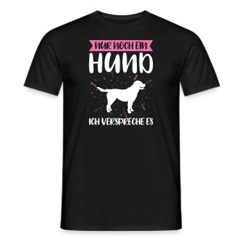 Hund Haustier Hundehalter Geschenk - Männer T-Shirt - Schwarz - Vorne - AI Model Male 178 light (178cm)