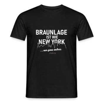 Braunlage ist wie New York - Männer T-Shirt - Schwarz - Vorne - AI Model Male 178 light (178cm)